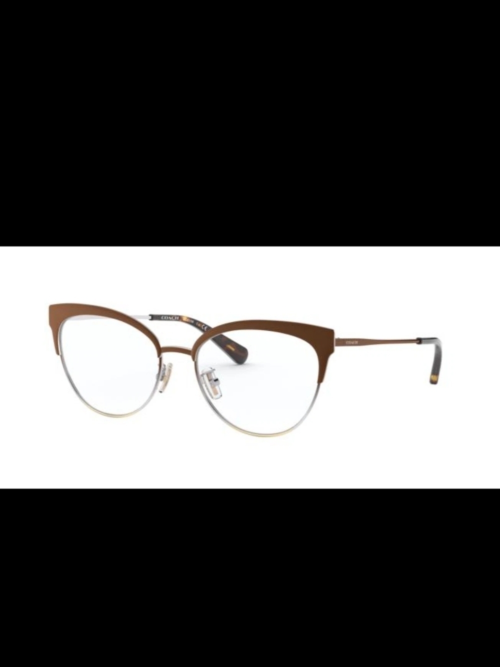 New Coach 5108 9339 Eyeglasses Frames Brown Cat Eye 54-17-140 mm